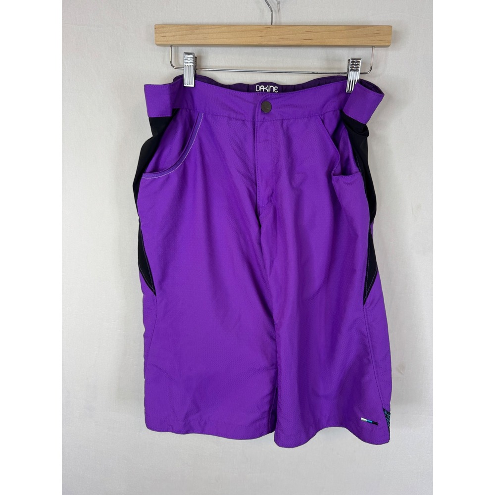 Dakine Mens‎ Purple Black Mountain Bike Shorts with Padded Liner Size 30 8555803